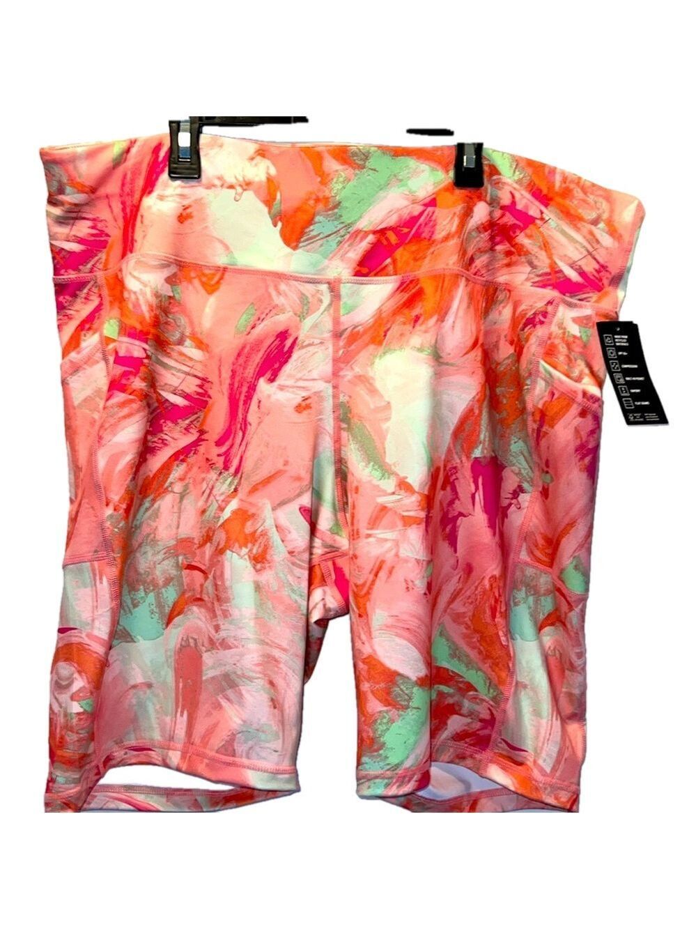 Ideology Short, Sz. 3X, W 20”, L 18”, Pockets, High Rise, Compression, Rapid Dry